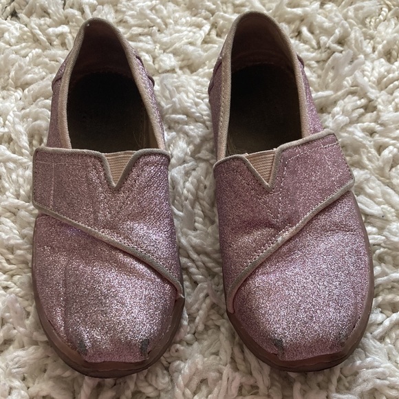 TOMS Sparkle Glitter Shoe Purple Pink Size 11 - Picture 2 of 12